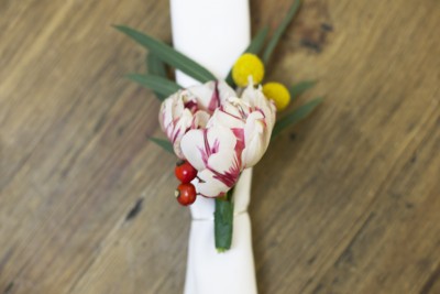 DIY Floral Napkin Rings