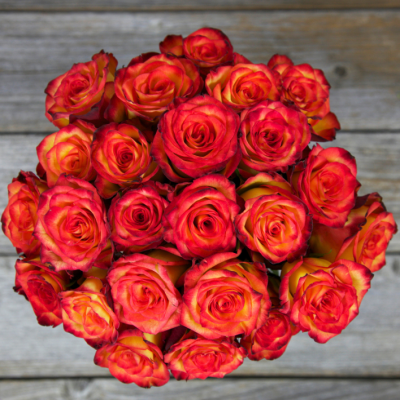 Red to Yellow Rose Bouquet