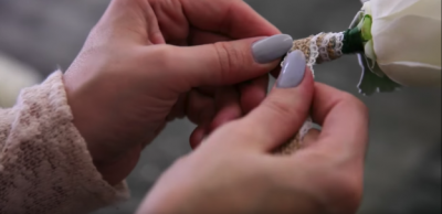 Lace Boutonniere