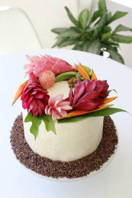 Tropical Wedding Cake