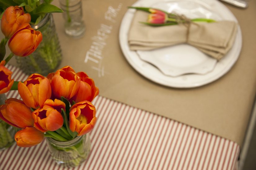 Tabletop Orange Tulips Tabletop Orange Tulips