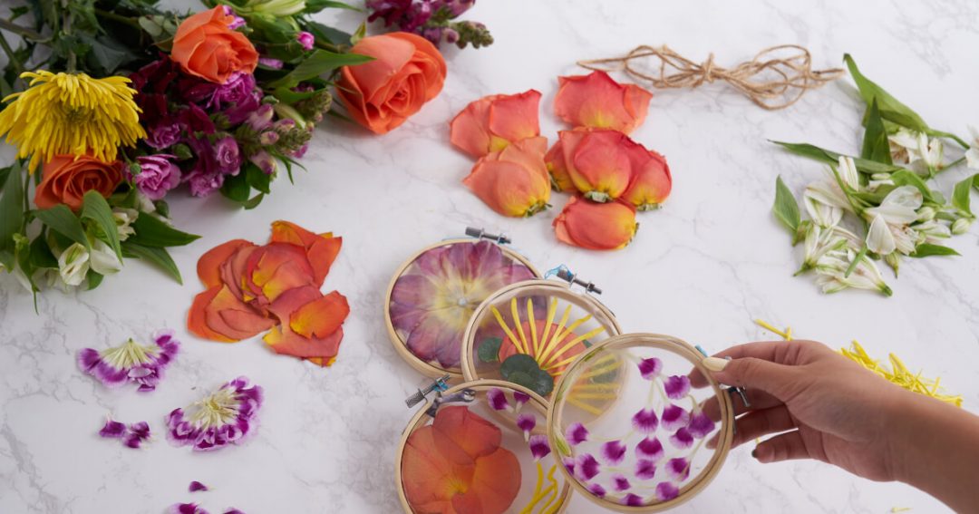 DIY Floral Suncatcher with Summer Flowers Bouqs Blog