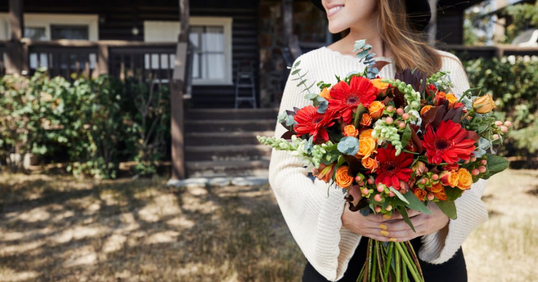 Fall Red Flowers