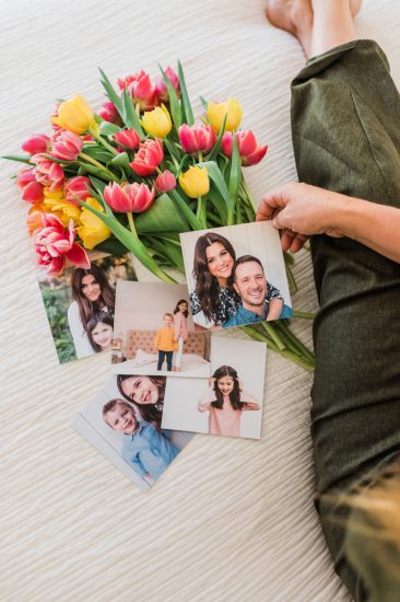 Tiffani Thiessen flowers and family photos