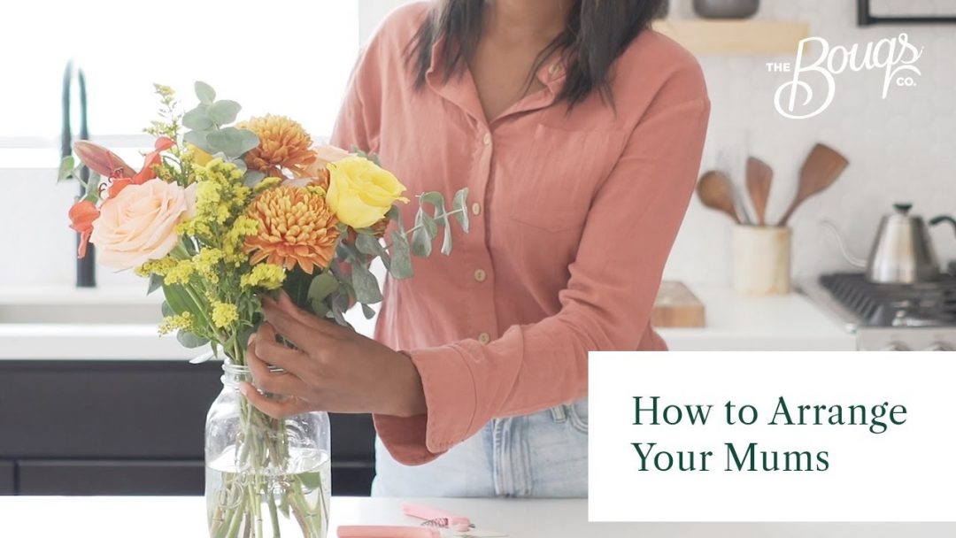 Chrysanthemum arrangement by designer Kaylyn Hewitt