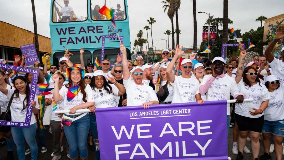 Shot of the LA LGBT Center Pride Parade