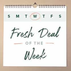 Calendar With Wednesday Circled: Bouqs Fresh Deal of the Week