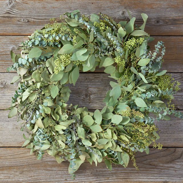 Fresh Seeded Eucalyptus Wreath The Bouqs Co.