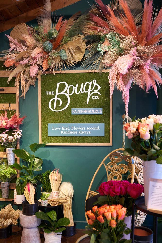 Dried floral chandelier