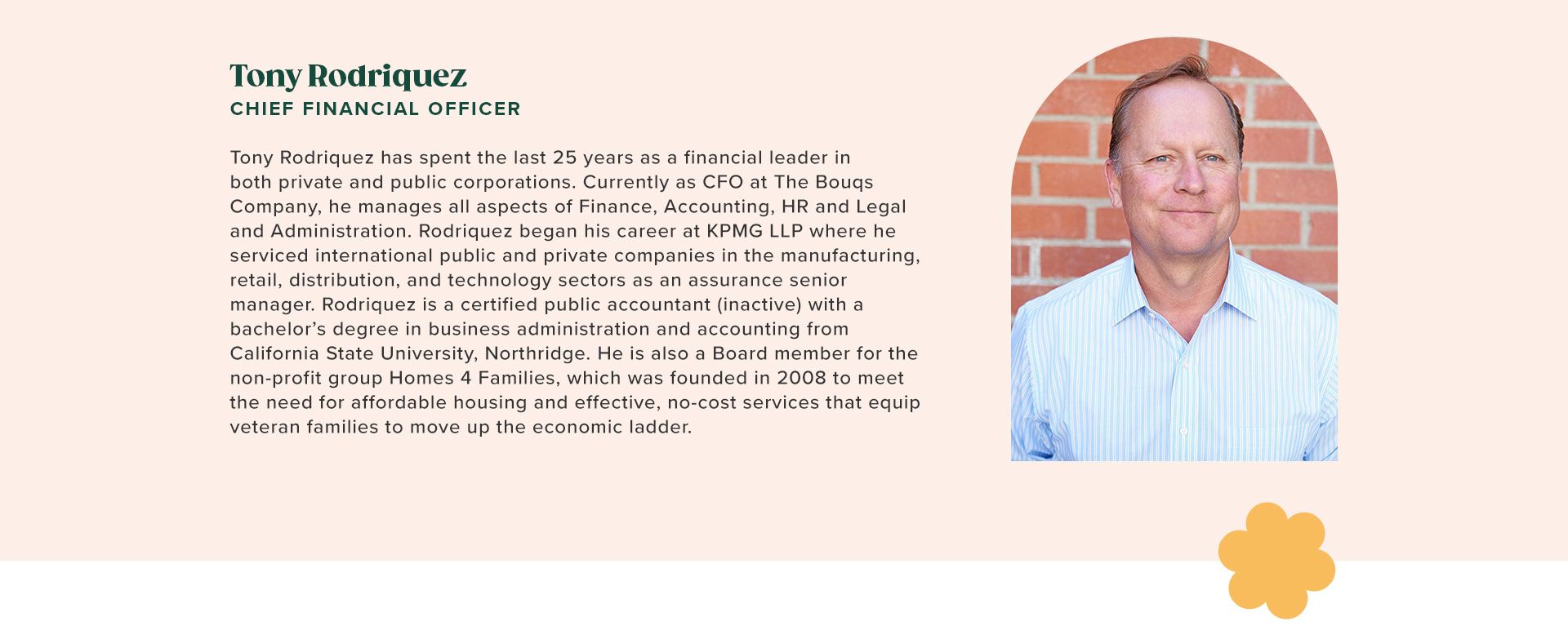 Tony Rodriguez, CFO