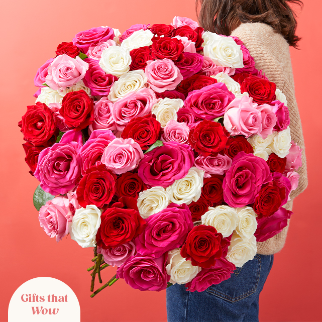 100 Day Roses One Hundred Valentines Day Roses - The Bouqs Co.