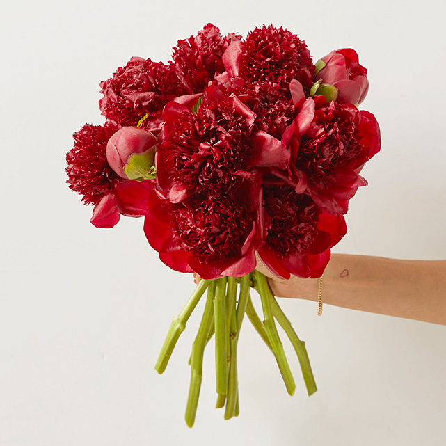 Red Peony Bouquet