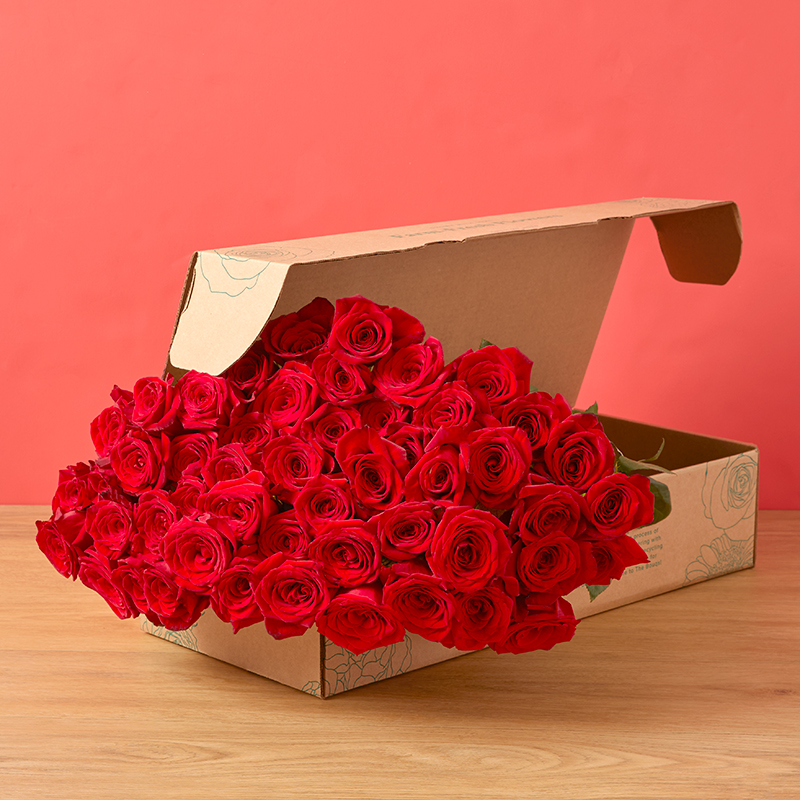 50 Red Roses - The Bouqs Co.