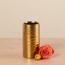 Gold Ceramic Vase Included