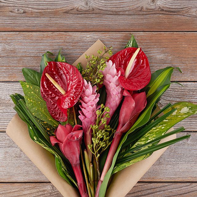 Anthurium and Ginger Exotic Flower Bouquet The Bouqs Co.