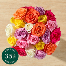 Bouquet of Roses in Vibrant Shades