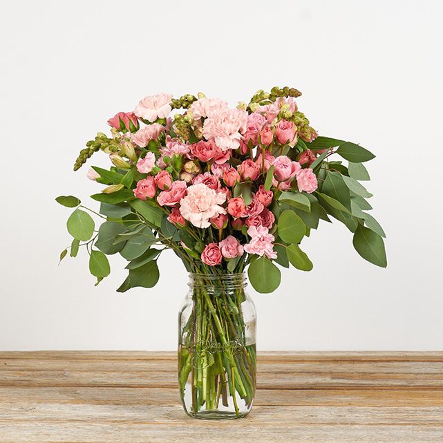 Pink Carnations & Rose Floral Arrangement - The Bouqs Co.