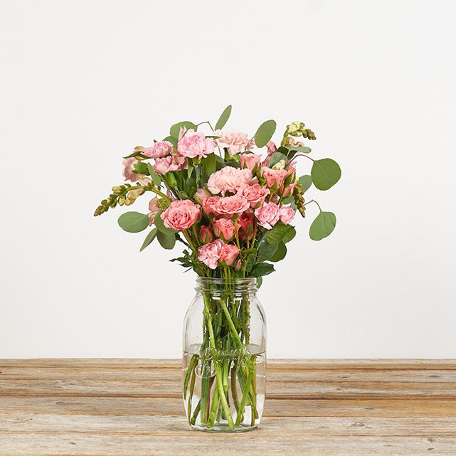 Pink Carnations & Rose Floral Arrangement - The Bouqs Co.