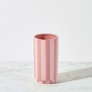 Pink Striped Vase 