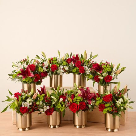 The Rudolph Centerpiece Box Bouq