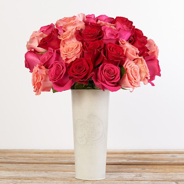 Beautiful Bouquet of Red and Pink Roses - The Bouqs Co.