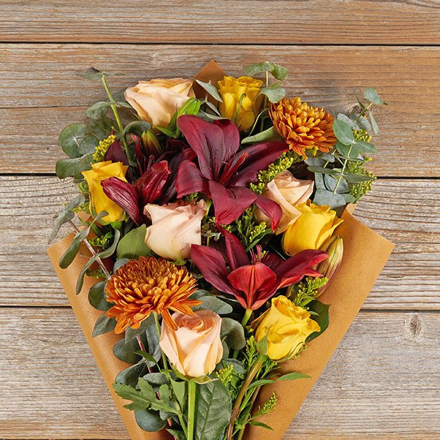 aster wedding bouquet