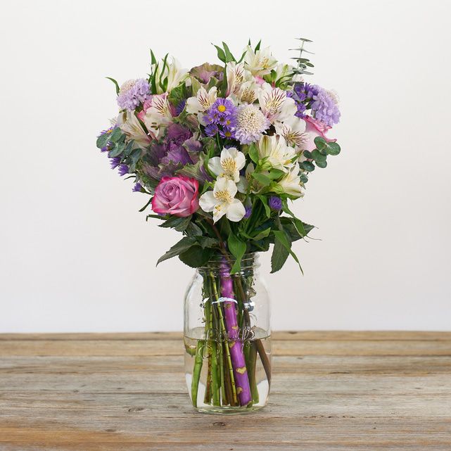 Ornamental Kale, Roses and Peruvian Lilies - The Bouqs Co.