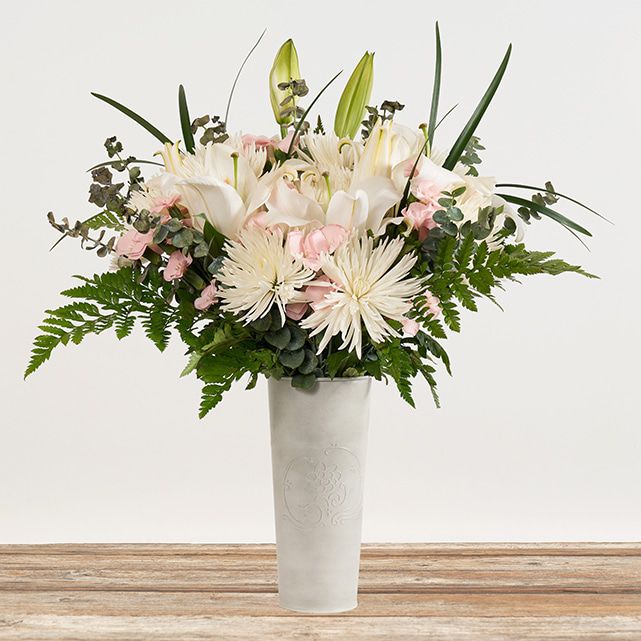 Bouquet of White Spider Mums and Solomios The Bouqs Co.