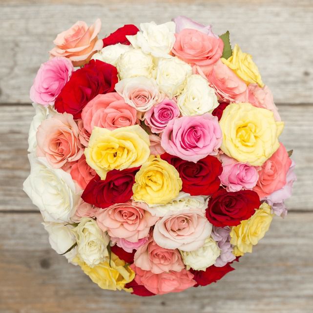 Assorted Sweetheart Rose Bouquet The Bouqs Co.